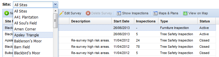 Survey filter