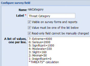 TreeSafety THREATS customfield